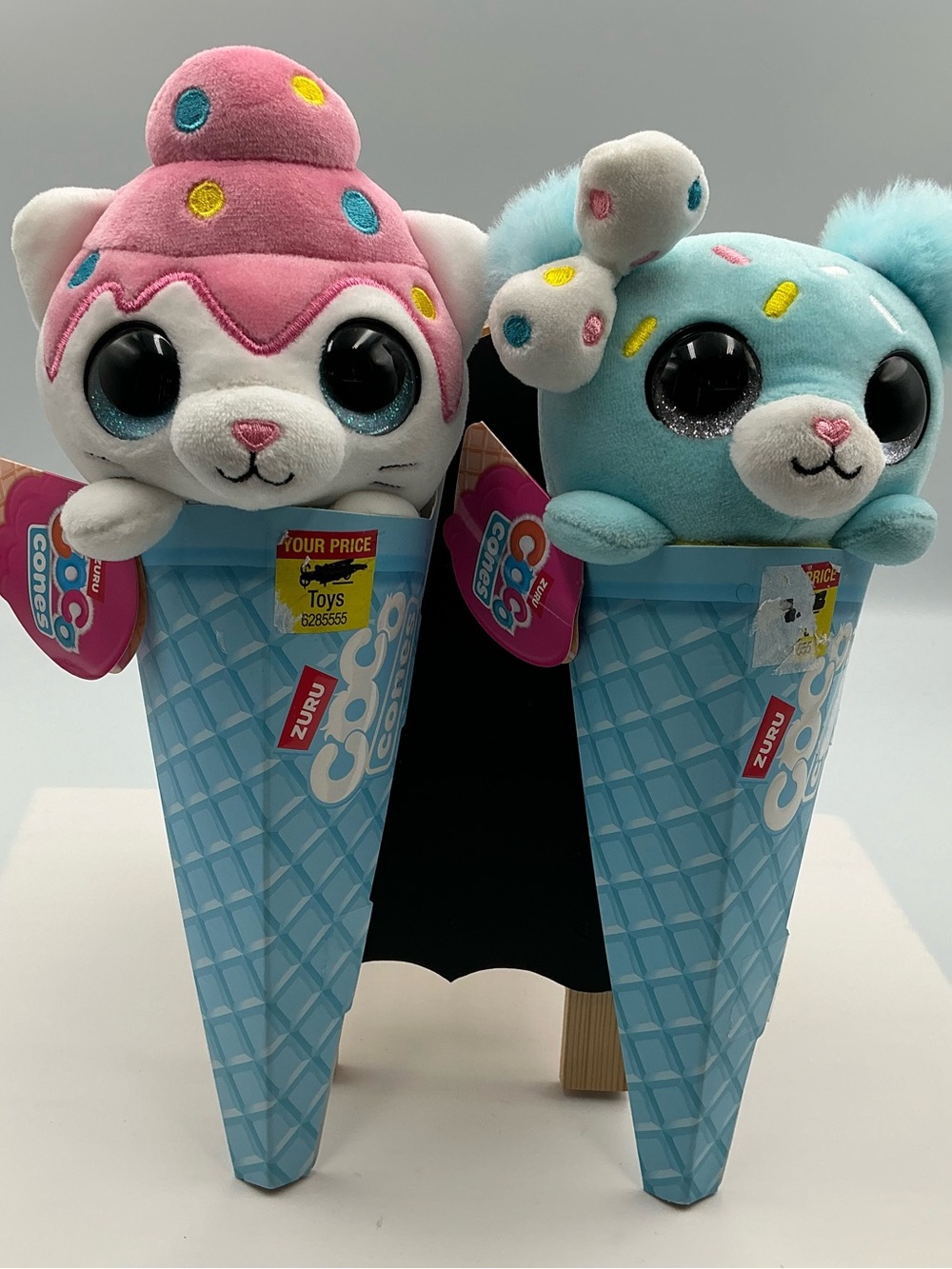 Lot Of 2 CoCo Cones Sweets Chip Plush New